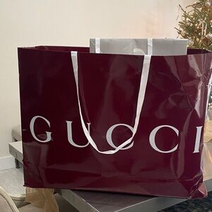 Gucci Deep Red XL Gift Bag